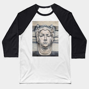 Gargoyle Lady Face Baseball T-Shirt